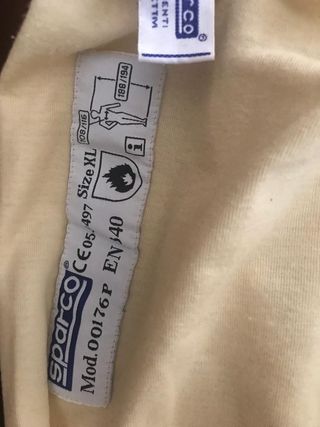 Funda ignífuga Sparco Talla 58