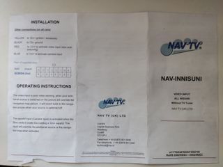 Interface NAV-TV para NISANN NAV-INNISUNI