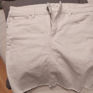 Falda vaquera blanca