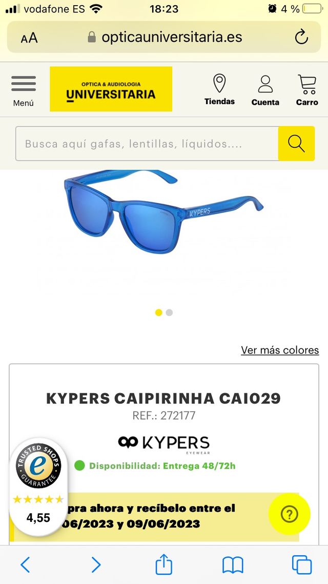 Gafas de Sol Kypers niño 12/14a. Caipirinha mini