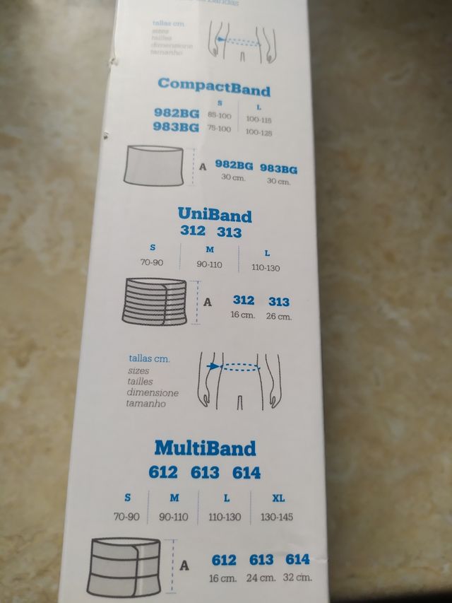 Faja elástica de bandas