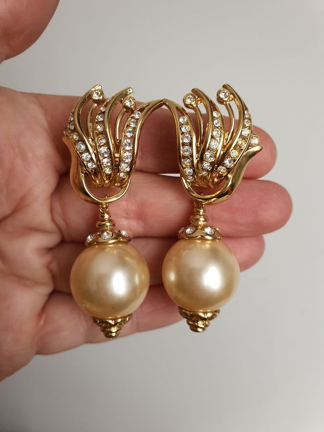 Pendientes barrocos de fiesta