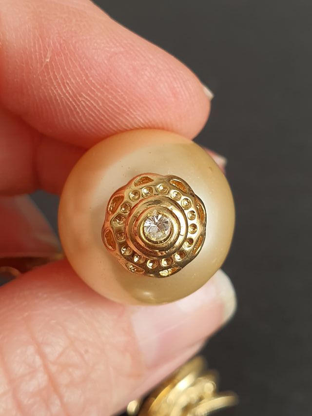 Pendientes barrocos de fiesta