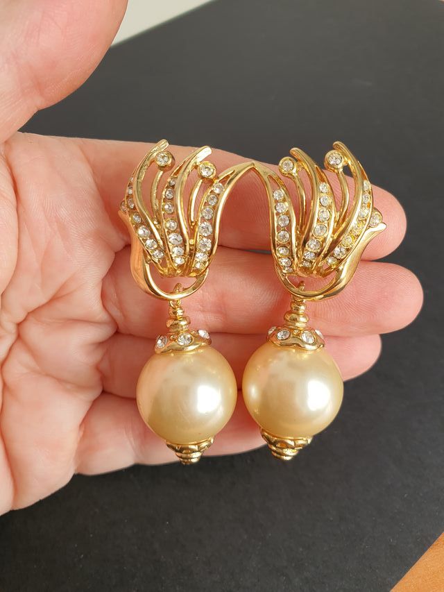 Pendientes barrocos de fiesta
