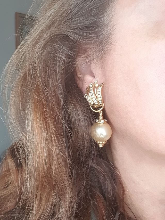 Pendientes barrocos de fiesta