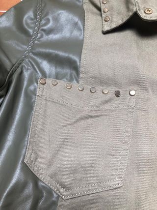 Cazadora dos tejidos de zara