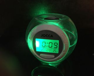 Reloj despertador luces led y sonidos