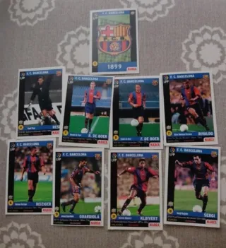 Barcelona 9 cromos 1999-2000.