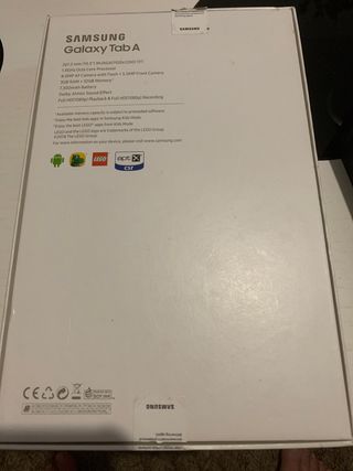 Caja vacía Samsung Galaxy Tab A