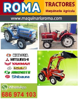 MINI TRACTOR con PALA y fresadora