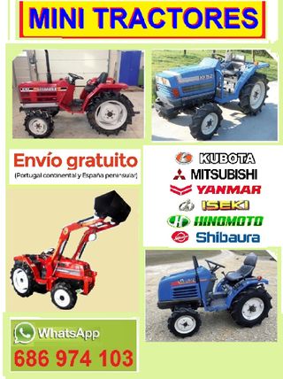 MINI TRACTOR con PALA y fresadora