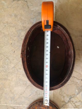 Juego de cajas mimbre