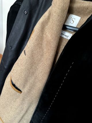 Abrigo chaqueta Gimo's piel de ante suede hombre