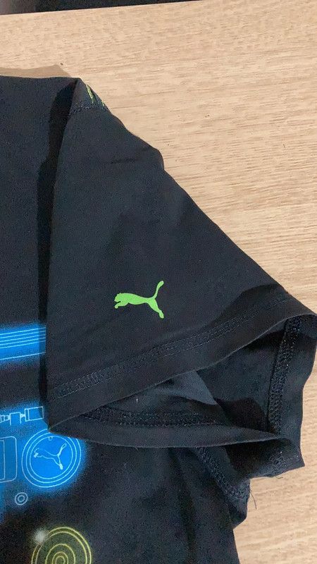 T-shirt uomo puma nero stampa musica rock techno