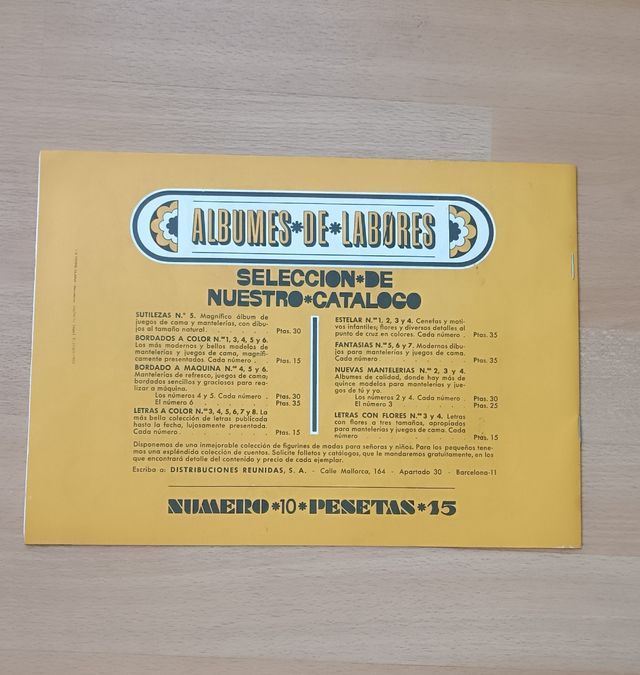 LETRAS labores del hogar. Vintage