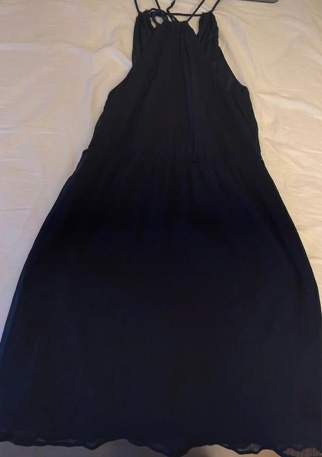 Vestido azul marino Zara