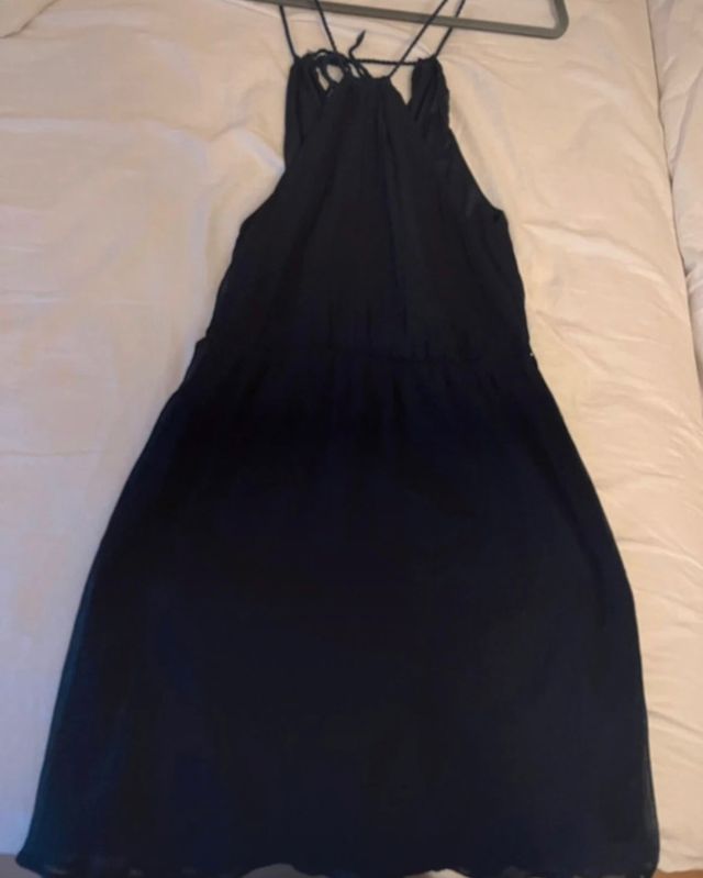 Vestido azul marino Zara