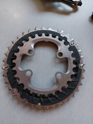 Shimano Deore XT MTB. Desviador, mando y biplato
