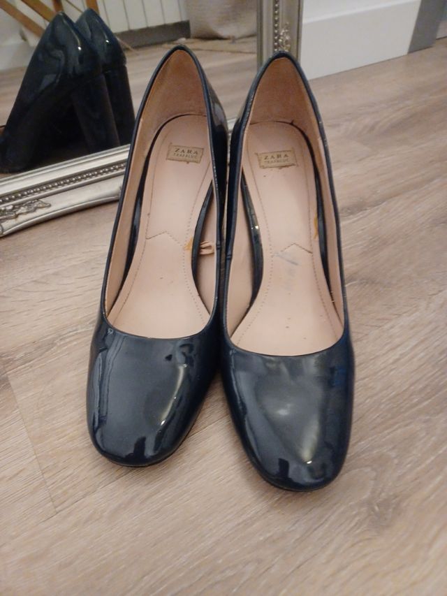 zapato salón punta cuadrada