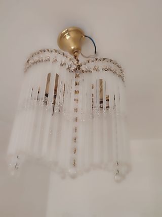 lampara de cristal de roca