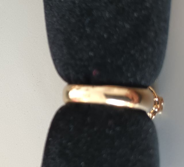 Anillo bisutería mariposas y piedra negra