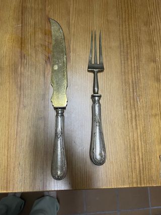 Cubiertos de trinchar antiguos