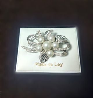 Broche de plata de ley