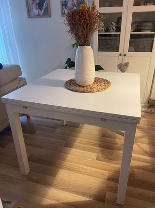 Mesa Comedor Extensible blanca