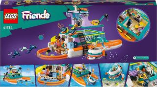 LEGO 41734 Friends Barco de Rescate Marítimo con A
