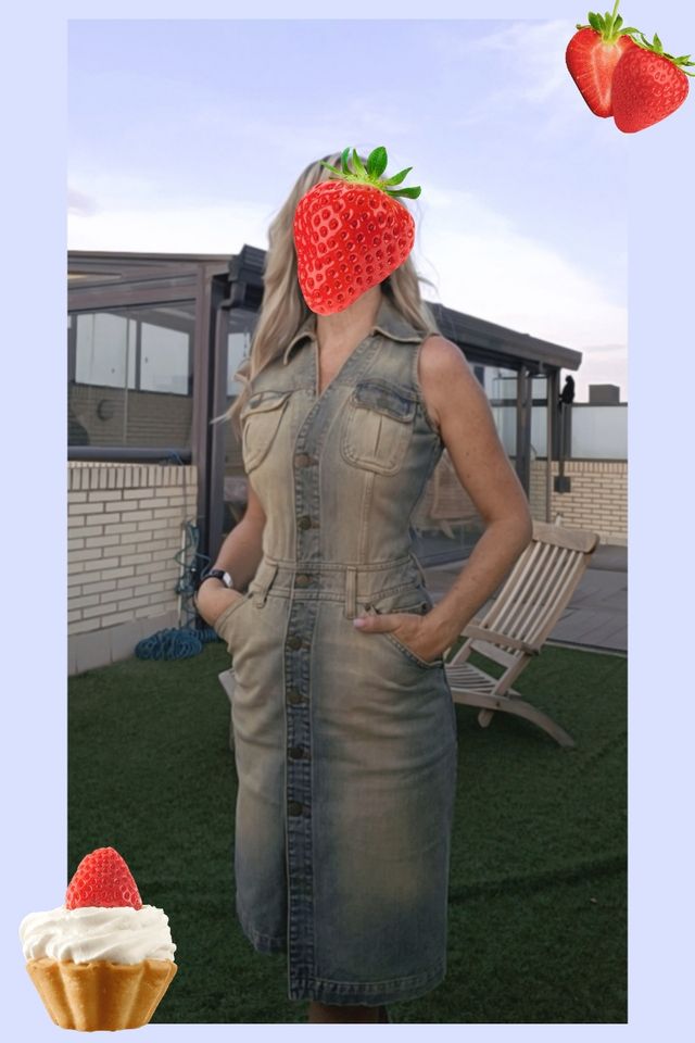 Vestido denim Massimo Dutti