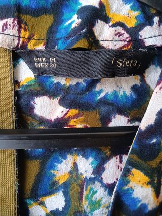 Vestido corto estampado 