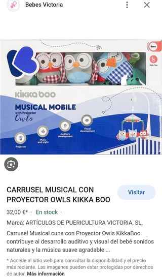 Carrusel Musical bebé con proyector