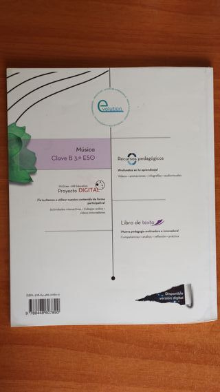 Libro de texto música 3 ESO (CD incluido)