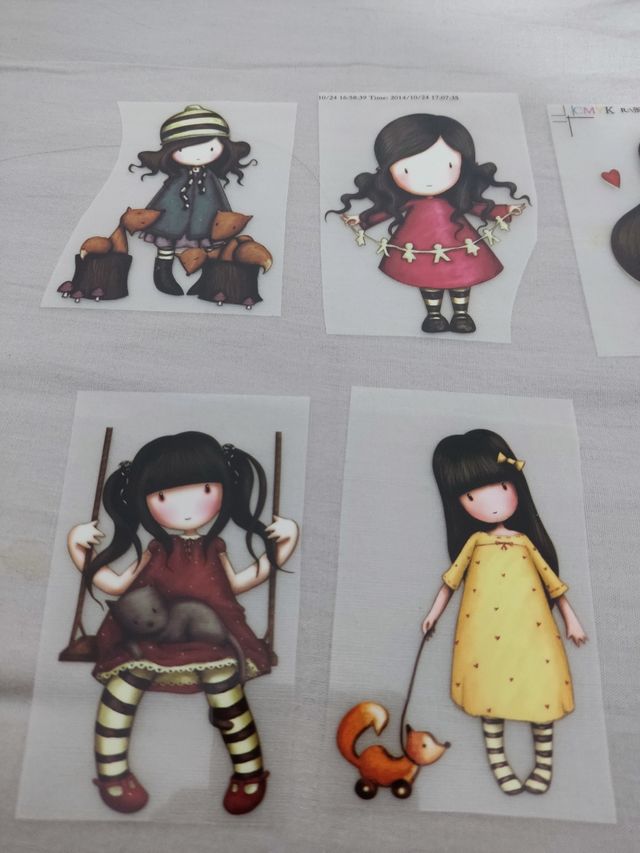 Lote número 1 parches transfers Gorjuss Santoro