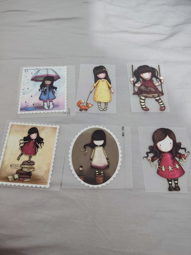 Lote número 2 parches transfers Gorjuss Santoro