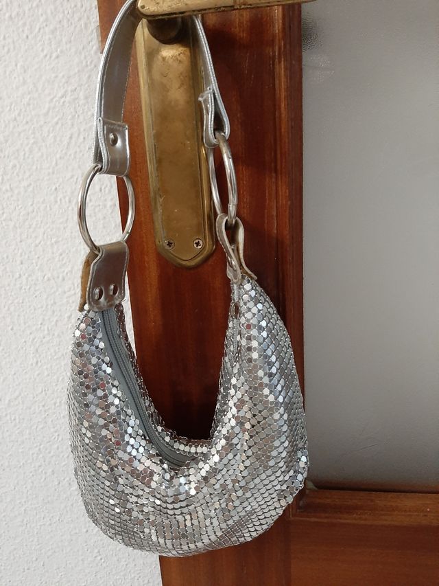 3 Bolsos de fiesta, diferentes: Vintage plata y ne