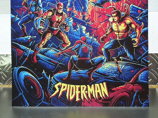 Póster A3 hecho por un fan de Spiderman Marvel Comics