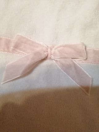 copertina  lettino di velluto rosa