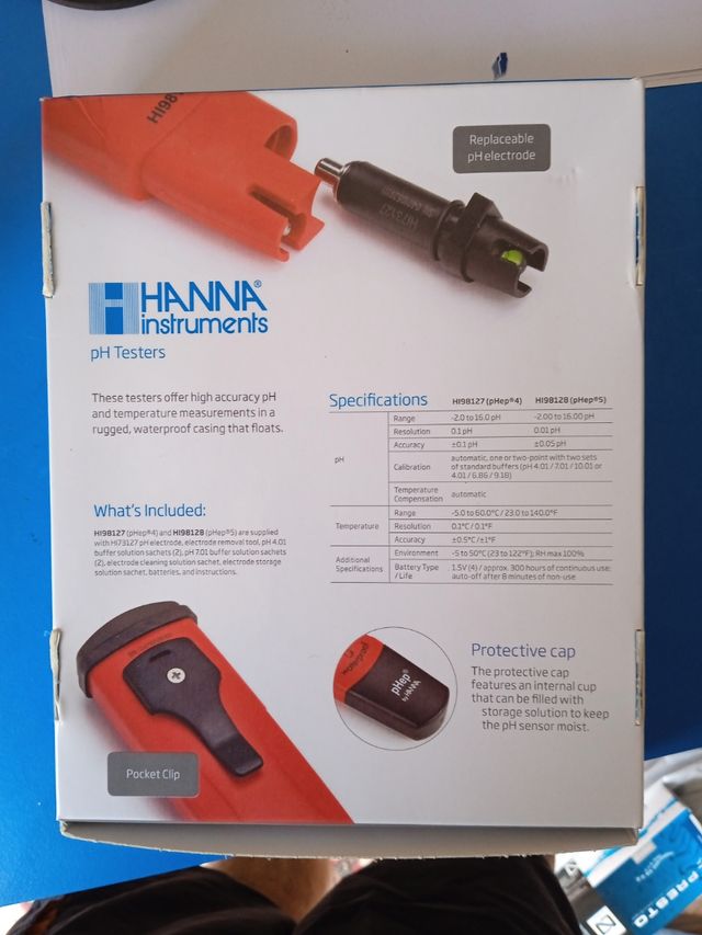 Medidor pH/temperatura HANNA  HI98127