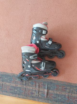 bolsa + patines de línea 4 ruedas 34-37 Topicnoisy