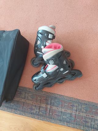bolsa + patines de línea 4 ruedas 34-37 Topicnoisy