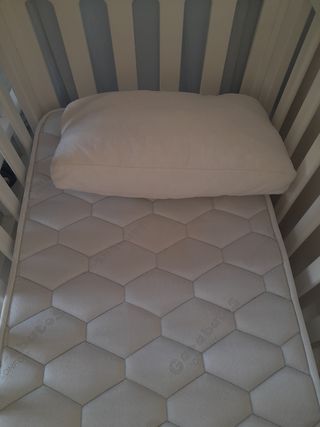 Cuna bebe de madera maciza en blanca GARABATOS