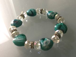 Braccialetto pietre dure e Swarovski