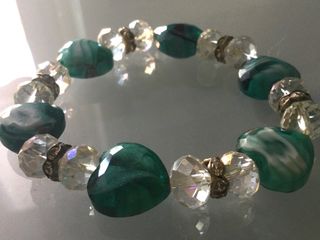 Braccialetto pietre dure e Swarovski