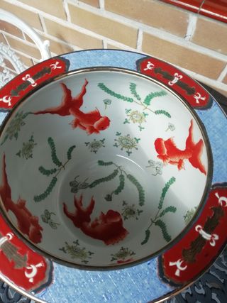 Pecera China de Porcelana.