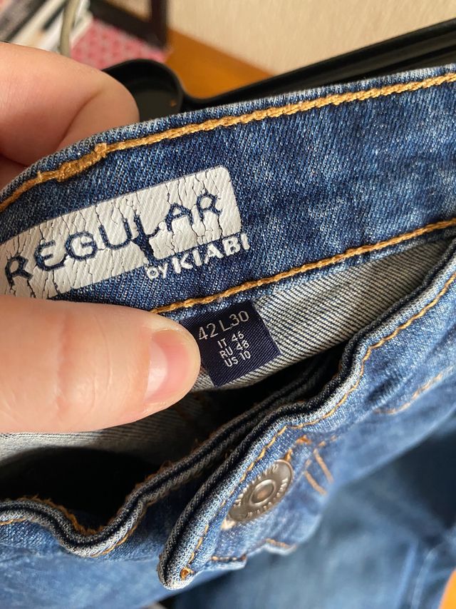 Vaquero azul bordado - kiabi 