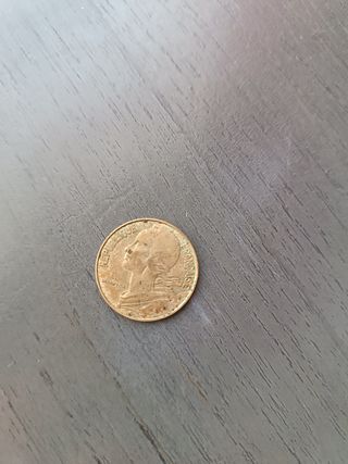 moneda 20 céntimos franceses