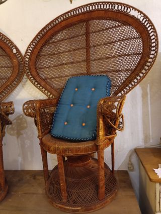 Pareja de butacas altas mimbre Emanuelle