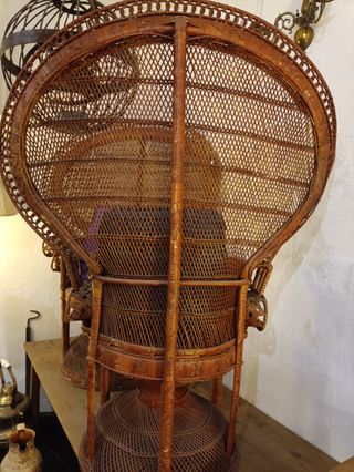 Pareja de butacas altas mimbre Emanuelle