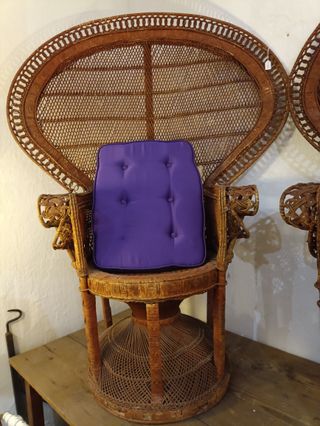 Pareja de butacas altas mimbre Emanuelle